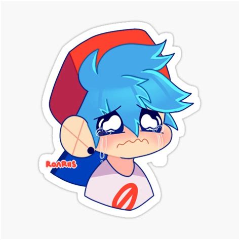 "Bf Cry" Sticker for Sale by Roarii | Redbubble