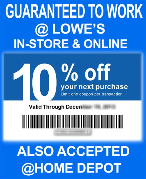 Lowes Coupons 20 Free Printable - Free Printable