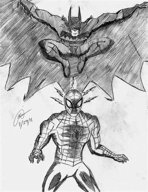 Spider-Man vs. Batman by GreenMind-Dead on DeviantArt