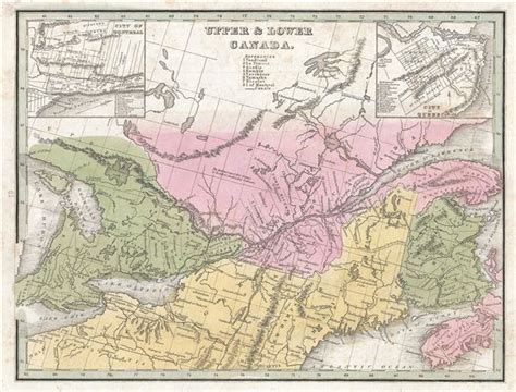 Upper and Lower Canada.: Geographicus Rare Antique Maps