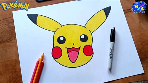 How to Draw Pikachu face || Pokemon - YouTube