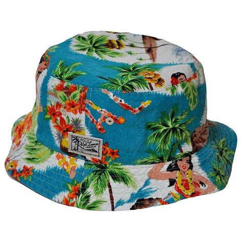 Polo Ralph Lauren Men's Reversible Bucket Hat-Turquoise - Walmart.com