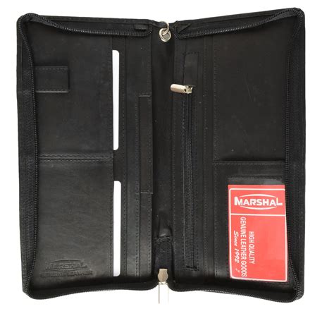 menswallet - menswallet Top Grain Genuine Leather Travel Organizer Wallet Passport Holder 563 CF ...