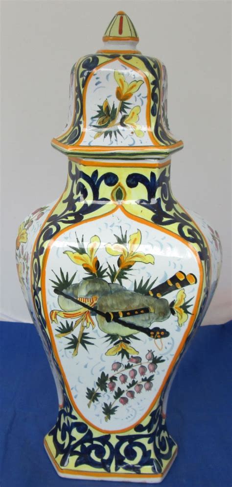 HB Quimper Vase, circa 1930 - SOLD