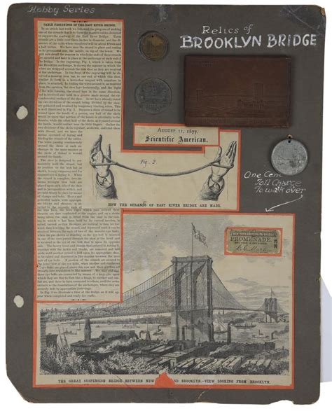 1883 Brooklyn Bridge Opening Museum Display