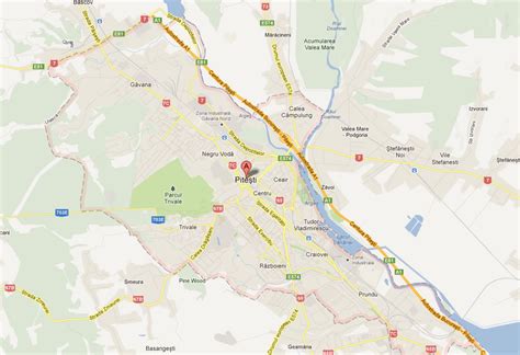 Pitesti Map - Romania