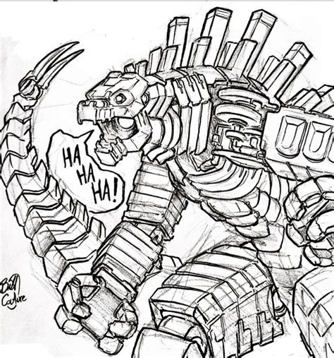 Mechagodzilla Coloring Pages