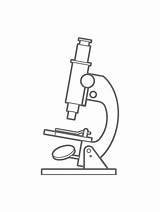 A microscope Is Shown With The Light On Its End Pointing Up At Something sketch template