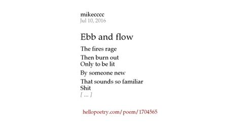 Ebb and flow by mikecccc - Hello Poetry