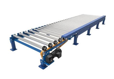 Jyot Mild Steel Chain Driven Roller Conveyor, Roller Diameter: 60 mm, Capacity: 100 kg/Feet at ...