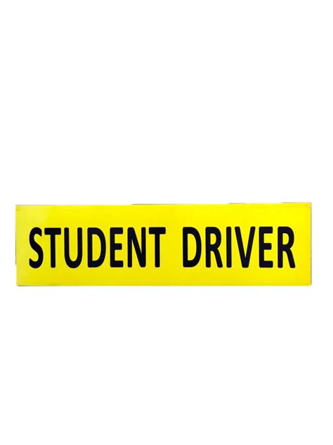 Student Driver Bumper Sticker • AplusBsoftware.com