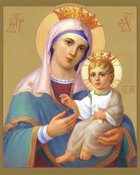 Saint Virgin Mary With Child Jesus Art Print by Svitozar Nenyuk in 2021 | Child jesus, Mary and ...