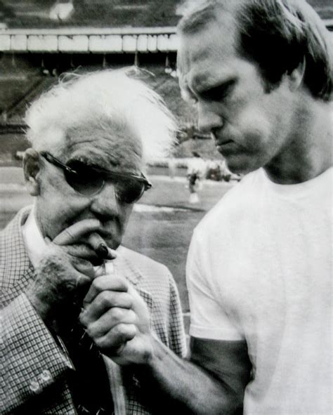 Terry Bradshaw assisting Art Rooney Sr. with Cigar Photograph by Chris ...