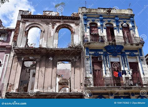 Typical Old Havana Architecture Stock Photo - Image of latin, hispanic ...