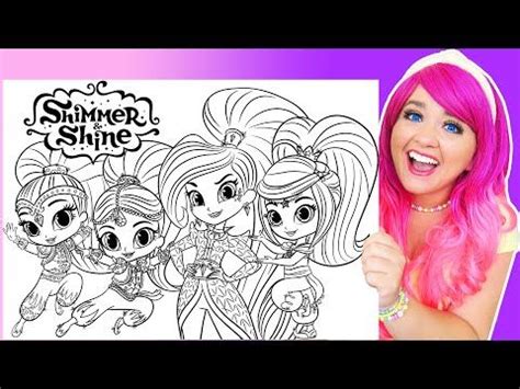 Coloring Shimmer and Shine Coloring Pages | Shimmer, Shine, Leah & Zeta - YouTube | Shimmer n ...