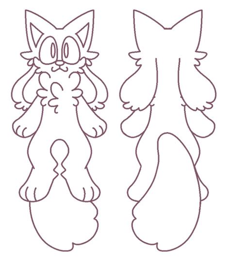 F2U | Anthro Kittydog Lineart | Adoptable/OC base by eliotecre on DeviantArt | Art base, Drawing ...