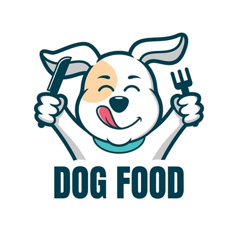 Pet food logo with dog icon suitable for pet shop and vet 5293990 Vector Art at Vecteezy