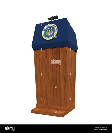 Presidential seal podium hi-res stock photography and images - Alamy