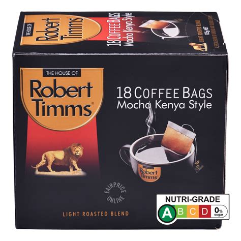 Robert Timms Roasted Blend Coffee Bags - Light | NTUC FairPrice