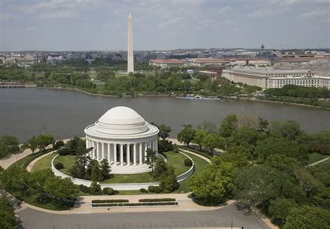 HD wallpaper: jefferson memorial, monument, washington, dc, aerial, usa ...