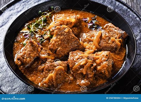 Flemish Stew, Carbonnade, Meet Stew in Bowl Stock Photo - Image of people, beer: 258788304