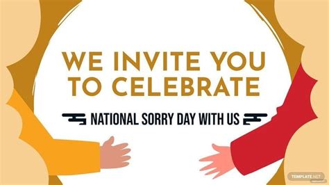 National Sorry Day Invitation Background in EPS, Illustrator, JPG, PSD ...