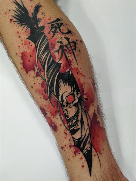 Ryuk tattoo I just got. : r/deathnote