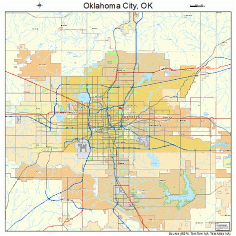 Oklahoma City Oklahoma Street Map 4055000