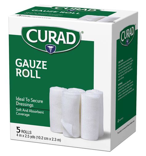 Rolled Gauze, 4" x 2.5 yds, 5 count | Curad Bandages Official Site