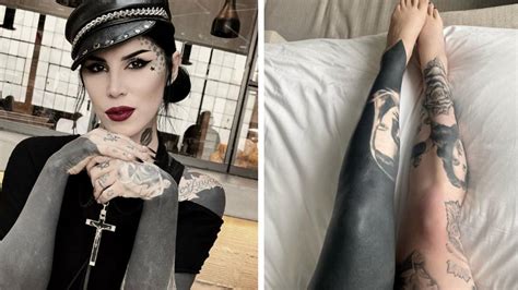 Kat Von D explained why she's covering her tattoos with solid black ink