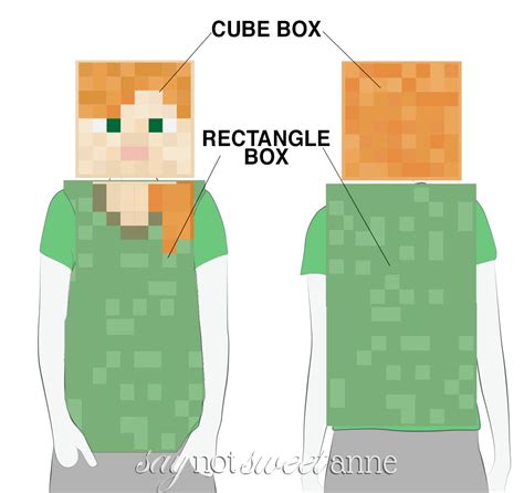 Minecraft Alex Printable Costume - Sweet Anne Designs