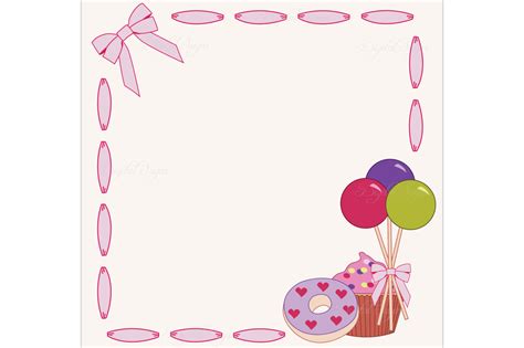 sweets frames - Clip Art Library