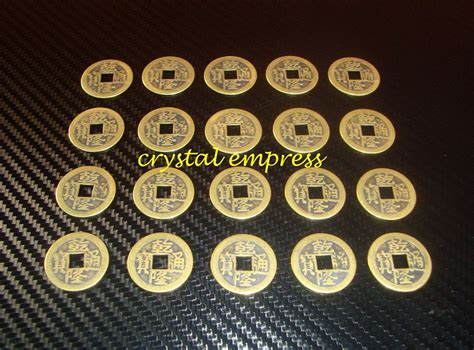 20 Auspicious Brass I-Ching Coins - Crystal Empress Feng Shui Store