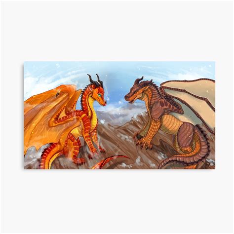 "Wings of Fire - Peril and Clay" Canvas Print by Biohazardia | Redbubble