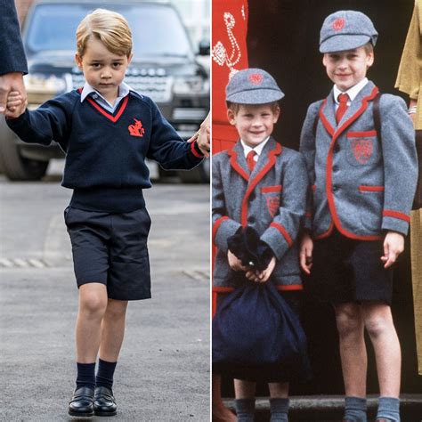 Prince George and Prince William First Day of School Photos | POPSUGAR Celebrity