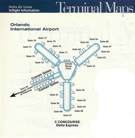 Delta Mco Terminal Map