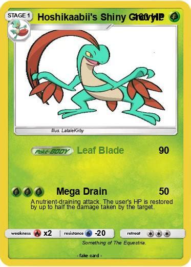 Pokémon Hoshikaabii s Shiny Grovyle - Leaf Blade - My Pokemon Card