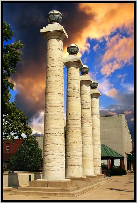 Columbia Mo ~ Columns From The Second County Courthouse | Flickr