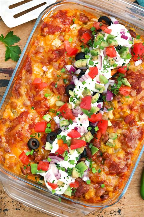 Chicken Enchilada Casserole [Video] - Sweet and Savory Meals