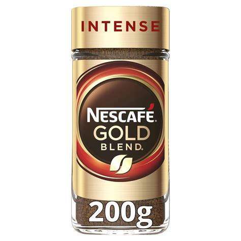 Buy Nescafe Gold Blend Intense Instant Coffee, Rich & Full-Bodied Dark Roasted Coffee, Arabica ...