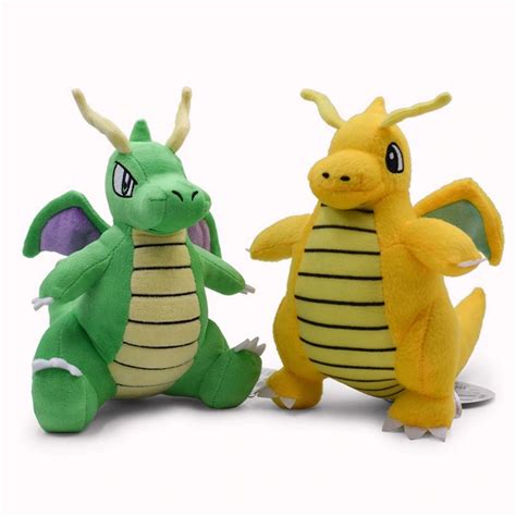 Dragonite Plush Classic or Shiny Pokemon Soft toy - 20/25cm