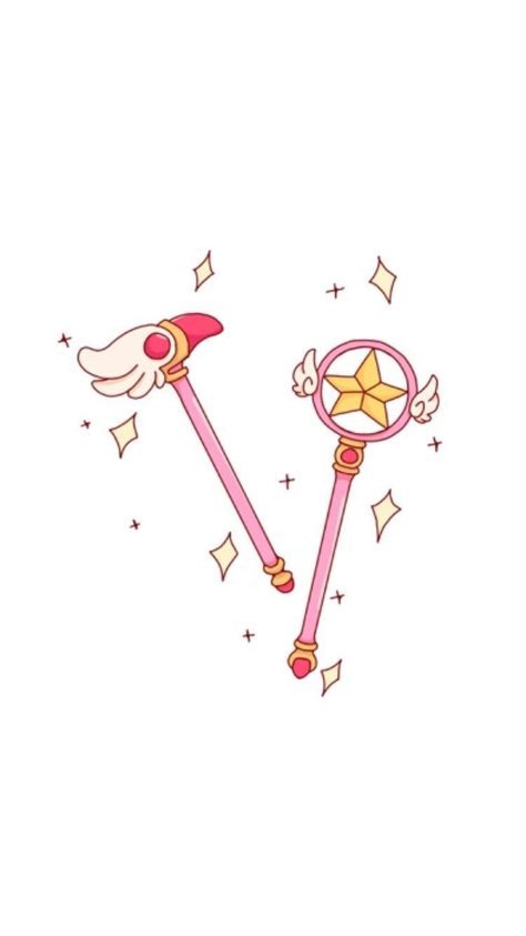 Cute Sakura Wand Cartoon Art