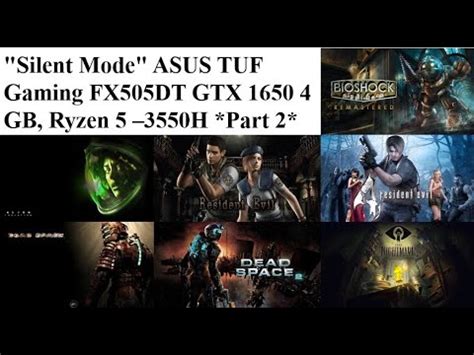 "Silent Mode" ASUS TUF Gaming FX505DT GTX 1650 4 GB, Ryzen 5 -3550H *Part 2* - YouTube