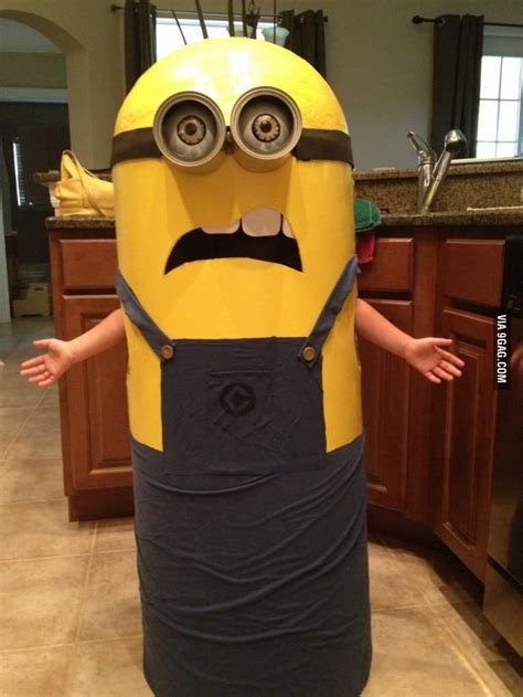 Homemade minion costume | Cool halloween costumes, Most creative halloween costumes, Minion costumes