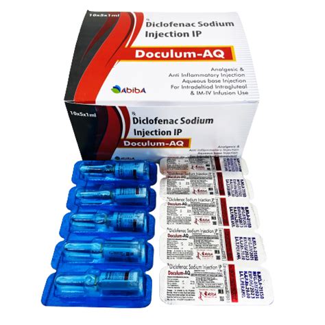 Diclofenac Sodium Injection 75 mg Injection Manufacturer