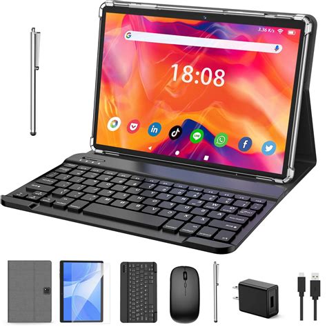 Tablet with Keyboard, 2 in 1 Tablet, 6GB+128GB, 1TB Expand, Android 13 ...