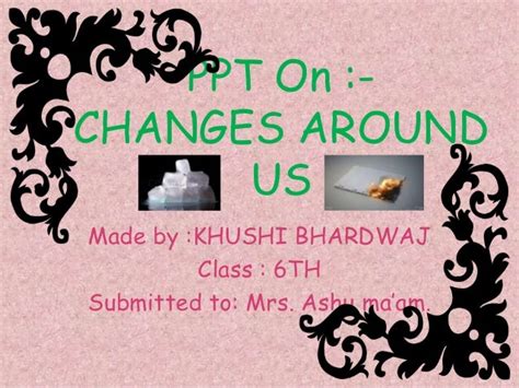 Changes around us by - Khushi Bhardwaj