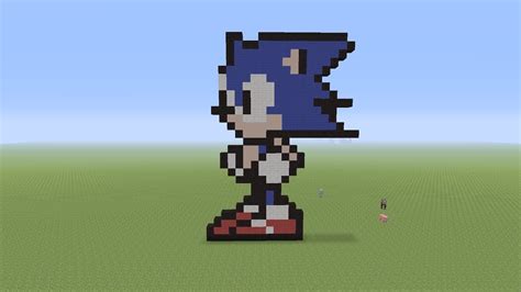 Minecraft Pixel Art Tutorial - Sonic - YouTube