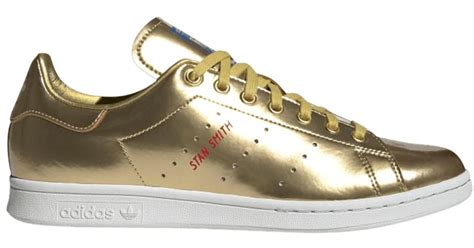 adidas Stan Smith in Gold (Metallic) for Men - Lyst