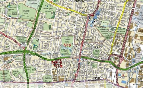 Enfield London Borough Map | London borough map, Detailed map, Map